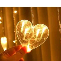ریسه ال ای دی مدل قلب LOVE|ریسه و چراغ تزئینی|قم, نیروگاه|دیوار