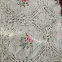 رومیزی ۱۲ نفره قلاب بافی