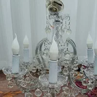 ۳ عدد لوستر کریستالی سالم، قیمت مناسب|لوستر و چراغ آویز|مشگین شهر, |دیوار