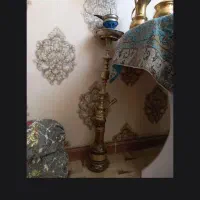 قلیان برنجی با سری سیلیکونی|کلکسیون و سرگرمی|قدس, شهر‌قدس|دیوار