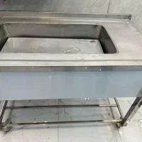 سینک شستشو استیل متحرک رستورانی