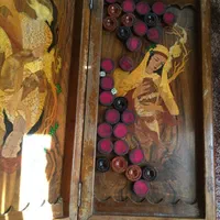 تخته نرد بکر چوب گردو قدیمی|کلکسیون و سرگرمی|ری, دیلمان|دیوار