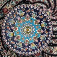 ظروف مینا کاری و سفالی ظریف و زیبا