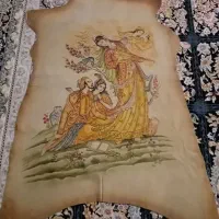 تابلو  پیاله قدیمی  هکگاکی شده نقر دور تا روفیلم|کلکسیون اشیاء عتیقه|رشت, نخودچر|دیوار