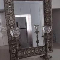 آینه و شمعدان برنج