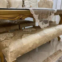 میز و صندلی شش نفره استیل تمام چوب فروش فوری|میز و صندلی غذاخوری|جویبار, |دیوار