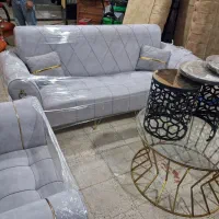 مبل چستر ۷نفره بامیز عسلی