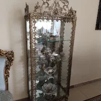 بوفه برنجی، ساعت، آینه کنسول|بوفه، ویترین، کنسول|شیراز, عفیف‌آباد|دیوار