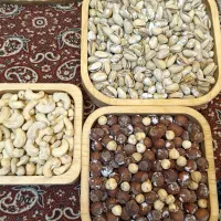 مغزفندوق،آجیل خام و تنوری،مغزگردو