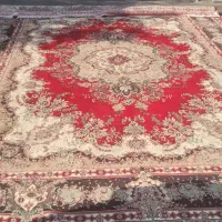 فرش ۱۲متری کارکرده  یک جفت یک شکل