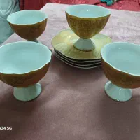 ۴عدد فنجون نعلبکی