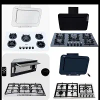سینک هود اجاق گاز  استیل شیشه مدل0my6b7