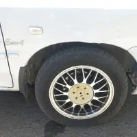 ۴ عدد رینگ bbs به همراه چهار حلقه لاستیک ۵۰ درصد|قطعات یدکی و لوازم جانبی|مشهد, آزادشهر|دیوار