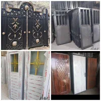 پارکینگ در حیاط درب باغی اهنی انبار پنجره upvcپله2