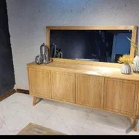 چوبی کنسول آینه کلاسیک.آینه کنسول کلاسیک|بوفه، ویترین، کنسول|خرم‌آباد, |دیوار