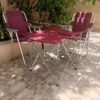 تعدادی میز وصندلی مسافرتی به قیمت عمده