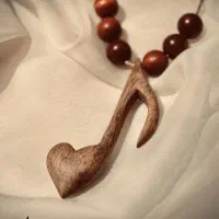 گردنبند چوبی دستساز