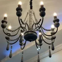 حراج کارخانه سارینا(لوستر چوبی فرانسوی )|لوستر و چراغ آویز|کرج, المهدی|دیوار