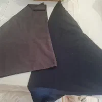 دو عدد مقنعه یکی رنگ طوسی یکی رنگ مشکی