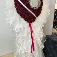 دسته گل ایستاده روبانی