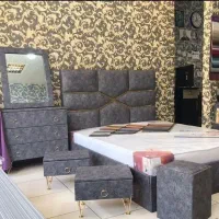 تخت خواب دونفره طوسی مدلینگ کار ترک سمساری قاسمی