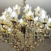 فروش لوستر برنز ۱۸+۲ شعله ۱۵ سال ضمانت|لوستر و چراغ آویز|کرمانشاه, |دیوار