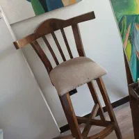 صندلی چوبی  اپن|کافی‌شاپ و رستوران|هشتگرد, شهرک بعثت|دیوار