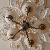 لوستر طلایی پنج شاخه