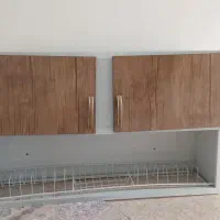 کابینت فلزی، ام دی اف طرح چوب.(همراه با آب چکان)