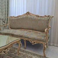 مبل سلطنتی کلاسیک بسیار زیبا و منبت کاری شده ظریف