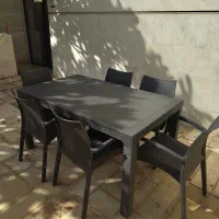 میز و صندلی فضای باز در حد نو