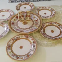 خیارخوری عتیقه کاسه ملامین بزرگ سوفله خوری سرامیکی