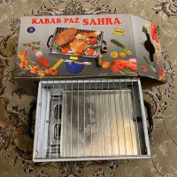 کباب پز گازی مسافرتی استیل SAHRA