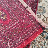 یک جفت کناره ، کنار فرش قدیمی ترکمن، دستباف|فرش|بوشهر, |دیوار