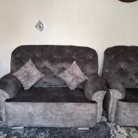 مبل ۷ نفره در حد نو به همراه جلو مبلی