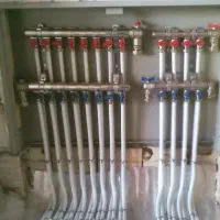 لوله کشی تاسیسات موتورخانه پمپ آب نصب پکیج شیرآلات