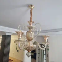 لوستر کریستالی سه شعله