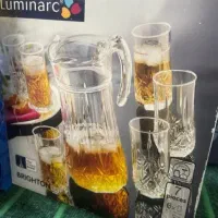 یک دست پارچ و لیوان لومینارک فرانسه