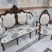 مبل سلطنتی ۹نفره ۲قاب تمام چوب