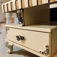 میز تلوزیون چوبی نئوکلاسیک|میز تلویزیون|نور, |دیوار