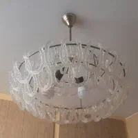 لوستر سقفی دو پل با آویز های متحرک کریستال|لوستر و چراغ آویز|تهران, شاهین|دیوار