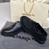 کفش زنانه چرم مشهد مشکی مدل J2647 سایز 40