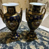 گلدان چینی اصلی طلاکوب|صنایع دستی و سایر لوازم تزئینی|تهران, اتابک|دیوار