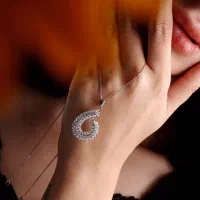 دستبند نقره رز سفید مستقیم از کارگاه نقره31870-970