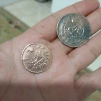 ۲عددسکه.ارور.بدون تاریخ..قاجاری|کلکسیون سکه، تمبر، اسکناس|جوانرود, |دیوار