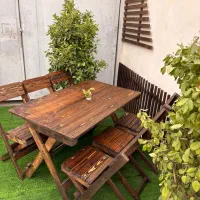 بزرگترین تولید کننده میزو صندلی چوبی تاشو دکرمان|میز و صندلی غذاخوری|کرمان, |دیوار