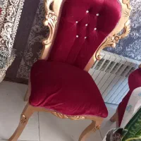 سرویس مبل ۹نفره استیل جنس رویه مخمل قرمز|مبلمان خانگی و میز عسلی|مشهد, موسوی قوچانی|دیوار