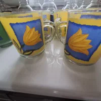 لیوان ایرانی رنگی