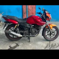 آپاچی ۱۶۰ قرمز فروشی مدل ۹۰ سالم موتور تازه تعمیر|موتورسیکلت|تهران, شکوفه (عبدل آباد)|دیوار