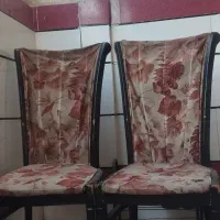 دو عدد صندلی چوبی|میز و صندلی غذاخوری|کردکوی, |دیوار